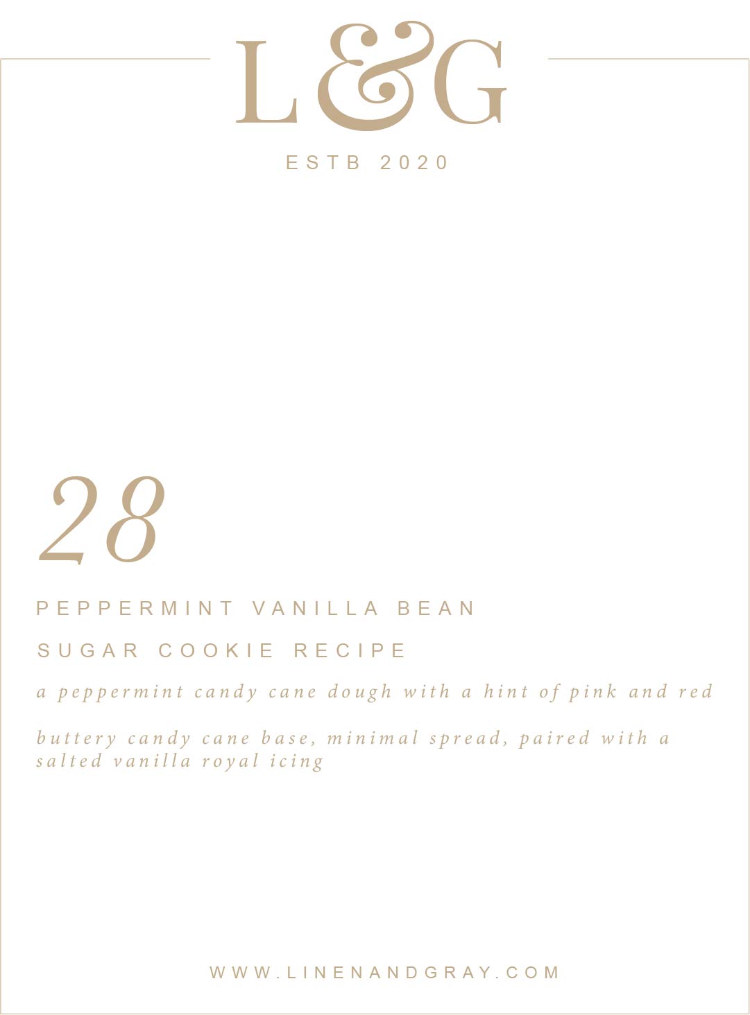 Peppermint Vanilla Bean Sugar Cookie Recipe Linen Gray