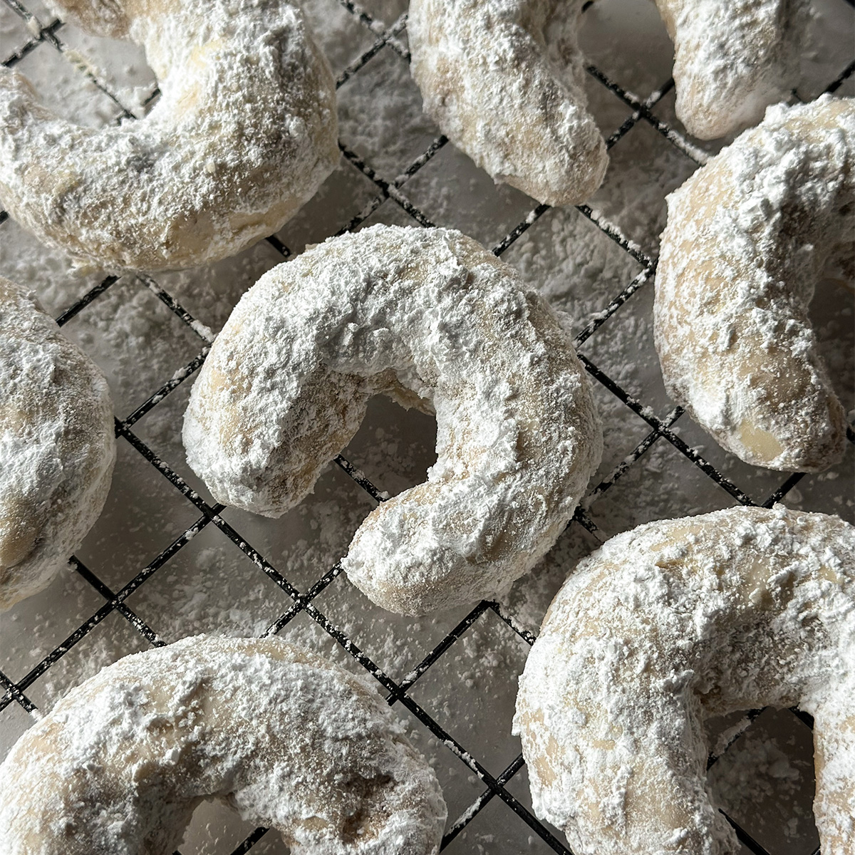 pecan shortbread crescents (snowballs and slice & bake, too)